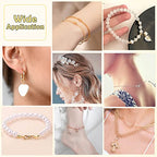 Acejoz 1200 Pcs Crimp Beads Supplies for Jewelry Making, Including Crimp Covers, Crimp Tubes and Wire Guardians, Lobster Clasps, Jump Rings, Crimping Pliers and Beading Wire for Bracelets Making