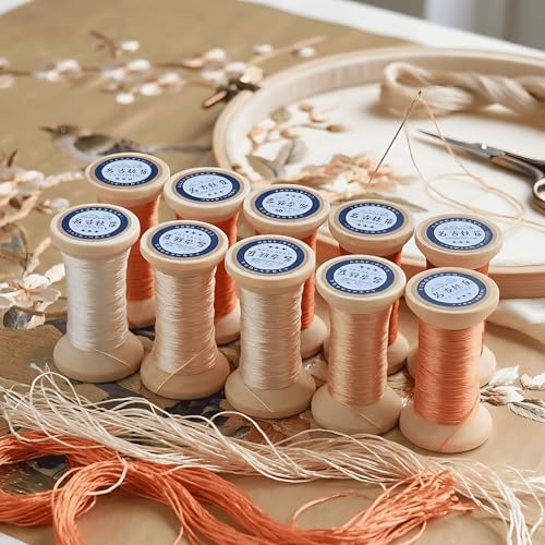 Natural 100% Mulberry Handmade Embroidery Silk Thread Silk Floss (26) - color: 26