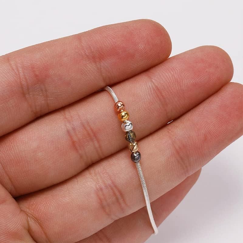 600 Pieces Crimp Bead Covers 4mm Open Half Round Crimp Bead Knot Cover Small Beads for Jewelry Craft Making - color: Multicolor