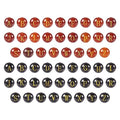 Cheriswelry 52Pcs 10mm Natural Gemstone Letter Beads - Agate Alphabet Healing Stone for Birthday Bracelet Necklace Jewelry Making - Black Red Crystal - color: Agate with Letter-Mixed Color*2