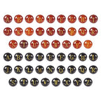 Cheriswelry 52Pcs 10mm Natural Gemstone Letter Beads - Agate Alphabet Healing Stone for Birthday Bracelet Necklace Jewelry Making - Black Red Crystal - color: Agate with Letter-Mixed Color*2
