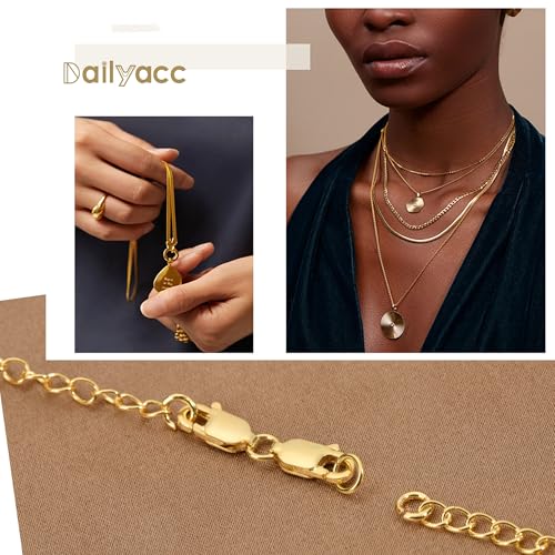Bracelet Extender Double Lobster Clasp 925 Sterling Silver and Gold Pleted Necklace Clasps and Closures for DIY - color: 1Silver1Gold, size: 0.98 x 0.16 inch