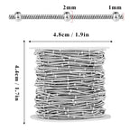 33 Feet Stainless Steel Snake Chains Roll, 1mm 304 Stainless Steel Round Satellite Snake Chain Bulk Spool for Jewelry Making DIY Craft - color: Small Beads Stainless Steel Satellite Snake Chains
