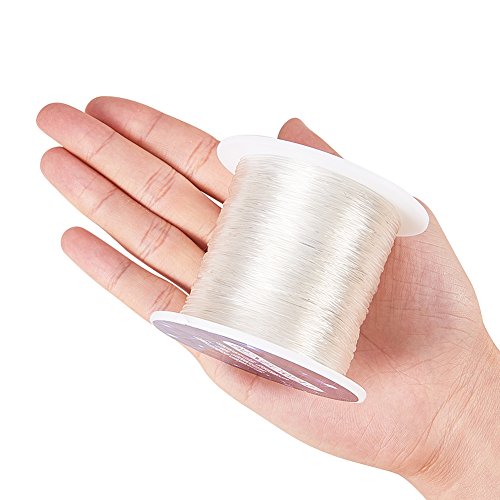 BENECREAT 150m/roll 0.8mm Crystal Thread Elastic Cord Stretchy Bracelet String, Crystal String Bead Cord for Bracelet, Beading and Jewelry Making