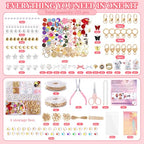 Wurosi 773 Pcs Beaded Keychain Making Kit, Bag Charm Kit, with Chains, Charms & Letter, Key Chain Hooks, Jump Rings, Manual, Gift Bgas, Storage Box & Tools, DIY Crafting and Jewelry Making for Adult - color: 773PCS Keychain Making Kit