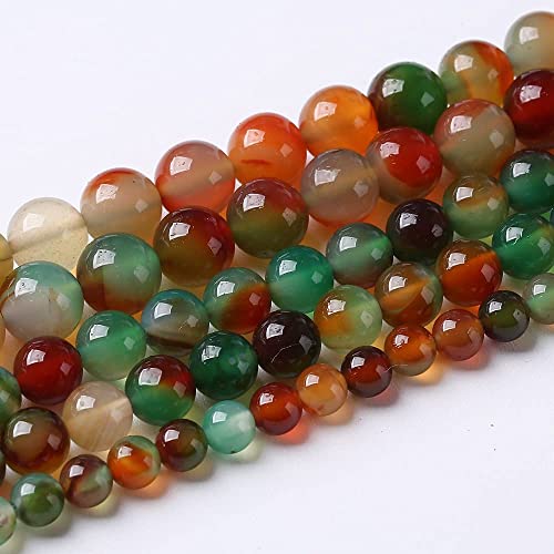 10mm 36pcs Natural Peacock Agates Beads for Jewelry Making Semi Precious Loose Gemstones Beads DIY Bracelet Necklace 15" 1 Strand - color: Peacock Agate, size: 10mm