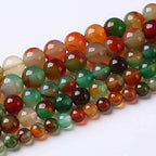 10mm 36pcs Natural Peacock Agates Beads for Jewelry Making Semi Precious Loose Gemstones Beads DIY Bracelet Necklace 15" 1 Strand - color: Peacock Agate, size: 10mm
