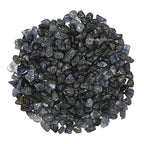 Iolite Pre Drilled Natural Crystals Crushed Chips Beads for Jewelry Making, DIY Handmade Healing Crystals (25 Inch Strand) - color: Iolite