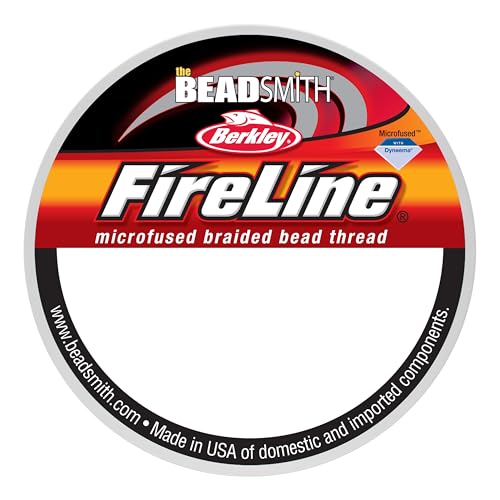 The Beadsmith Fireline by Berkley – Micro-Fused Braided Thread – 8lb. Test, 007”/.17mm Diameter, 15 Yard Spool, Smoke Grey – Super Strong Stringing Material for Jewelry Making and Bead Weaving… - color: Smoke Grey, size: 8lb, 15 yard