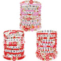 Twinfree Bohemia Beaded Bracelet for Women, Polymer Clay Stretch Bracelets - color: color 38