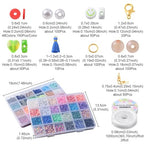 Echoed Elegance Clay Beads 2 Boxes Bracelet Making Kit, 8042 pcs Beads for Jewelry Making, Round Letter Beads with Charm and Elastic Strings, Friendship Bracelets Holiday Gifts for Girls Adults - color: Clay Beads Kit (2 Boxes with Accessories)-about 8042
