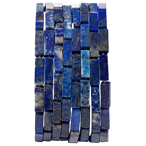 Natural Lapis Lazuli Rectangle Tube Beads 4x13mm 38cm/str Loose Semi Gemstone Stone Beads for Making Bracelets Necklace Earrings - color: Lapis Lazuli, size: 4x13mm Rectangle