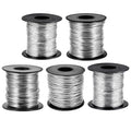 5 Rolls Jewelry Wire for Jewelry Making 18, 20, 22, 24, 26 Gauge Stainless Steel Silver Wire Kit Beading Bendable Craft Wires Tarnish Resistant Beading Wires for Making Crafts