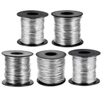 5 Rolls Jewelry Wire for Jewelry Making 18, 20, 22, 24, 26 Gauge Stainless Steel Silver Wire Kit Beading Bendable Craft Wires Tarnish Resistant Beading Wires for Making Crafts