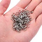 BEADIA Stainless Steel Spacer Beads 2.5x1mm Rondelle Loose Charm Caps Beads for DIY Jewelry Making 100pcs with 1.5mm Hole - color: 2.5x1mm 1.5mm