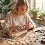 Keychain Charms Bulk 30pcs mixed Cute 3D Charms for Keychain Making for Bracelet Earring Jewelry Making DIY Crafts Includes Animal Food Fruit Flower Designs - color: Flower Mix