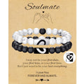 RANKEEF Tiger Eye Bracelet For Men 8MM Natural Stone Stretch Adjustable Black Crystal Beaded Bracelet for Men Women Gifts - color: 2,white,black-B