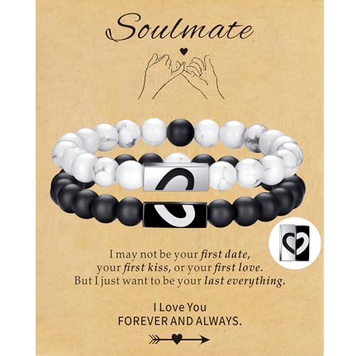 RANKEEF Tiger Eye Bracelet For Men 8MM Natural Stone Stretch Adjustable Black Crystal Beaded Bracelet for Men Women Gifts - color: 2,white,black-B