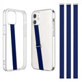 TEAMOLA Silicone Phone Grip Strap - Navy 210 Phone Hand Strap Holder with Loop for Cell Phones, iPhone Grip, Finger Holder & Back of Phone Grips, Secure Anti-Slip Grip(3 Packs) - color: 210, 3 Navy