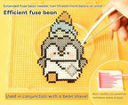 Multi-Size Fuse Beads Kits with Needle Tweezers & Picking Tray Kits, Iron Tool for Melty Beads Arts Crafts Supplies (5mm, White) - color: White