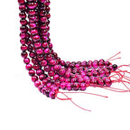 Natural Round AAA+ Pink Tiger Eye Gemstone Loose Beads Energy Stone Healing Power for Bracelet Jewelry Making 1 Strand 15 inches (8mm, 48pcs) - color: pink, size: 8mm