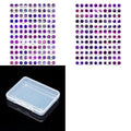 70Pcs Flat Round Transparent Glass Cabochons with Eye Pattern Flatback Glass Dome Flatback Cab Beads for Photo Cameo Jewelry Making Necklace Ring DIY Crafts 8x2mm Purple - color: 70Pcs-8x2mm-Purple