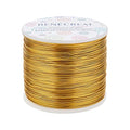 BENECREAT 754FT Matte Gold Jewelry Craft Wire 20 Gauge Tarnish Resistant Aluminum Wire for Beading Necklace Jewelry Making - color: Gold