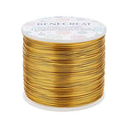 BENECREAT 754FT Matte Gold Jewelry Craft Wire 20 Gauge Tarnish Resistant Aluminum Wire for Beading Necklace Jewelry Making - color: Gold