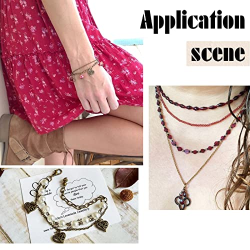 SUNNYCLUE 32.8Feet/10m Antique Bronze Chain Bulk Brass Curb Link 2.6x2x0.3mm Links Cable Chains for Jewelry Making Findings 100Pcs Iron Jump Rings 30Pcs Brass Lobster Clasps Necklace Bracelet Supplies - color: 2.6x2x0.3mm Links Cable Chains