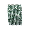 BEADIA Natural African Jade Short Cylinder Beads 2x3mm 155pcs Tube Loose Semi Gemstone Beads for Jewelry Making Design - color: African Jade