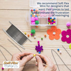 Soft Flex Econoflex Hobby Beading Wire - Flexible Stainless Steel Wire for Crafting - 7 Strand 0.19 30 Ft - style: Steel Grey