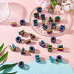 FASHEWELRY 50Pcs Vowel Letter Acrylic Beads Big Plastic Letter Blocks Charms 3D Letters Chunky Initial Alphabet Beads for Key Chains Necklace DIY Arts Craft Projects Black - color: Iridescent Black, size: Vowels