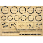 Petoysoso Bead Boards for Jewelry Making, Thicken Bamboo Beading Board for Jewelry Bracelet Making, Bracelet Bead Board, Bracelet Bead Board for Bracelet, Jewelry Making Supplies 15.3x 11.2x0.5 Inches - size: Bracelet-l