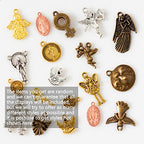 stino 100g Metal Pendant Charms for Jewelry Making, Bulk Silver & Gold Plated Charms for Braclet Necklace Crafts, Animal Plant Flower Pet and so on - color: Character Mixed Color