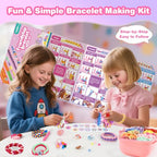 Rubber Band Bracelet Kit for Kids Girls Ages 6-12, 1300+ PCS DIY Craft Kits with 2 Weaving Comb & Organizer, Weaving Loom Kit Toys, Christmas Birthday Valentine Gifts for 7 8 9 10 11 12 Year Old