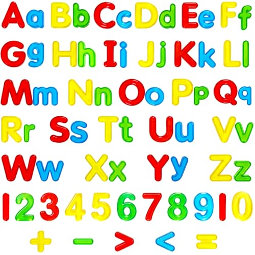 67 Pcs Plastic Practice Set Transparent Letters and Numbers Include Uppercase Letters Lowercase Letters and Numbers Colorful Plastic Letters and Numbers for Kids Counting and Spelling, Ages 3+ - style: 67PCS