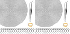 50 Feet Stainless Steel Chains for Jewelry Making, Anezus Jewelry Chain Bulk Small Metal Chains with 100 Jump Rings 30 Lobster Clasps for Necklace Making Bracelet DIY (Pack of 2) - size: 2mm (Pack of 2)
