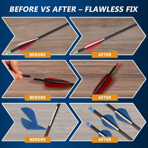 Fletching Glue 100g, Heavy Duty Arrow Glue Kit for Carbon, Aluminum, Wood Shafts, Instant & Clear Arrow Insert Adhesive Bonder for Fletching Vanes, Feathers and Inserts - size: 100g, style: Fletching Glue