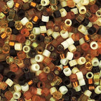 Miyuki Delica Seed Beads Size 11/0 Wheatberry Mix 7.2g Tube