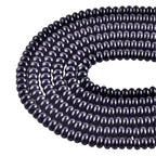 Rondelle Beads for Jewelry Making 5x8mm Natural Stone Beads 1 Strand 15.5inch Lentil Spacer Beads Rondelle Gemstone Bead Semi-Precious Stone Bead for Bracelet Necklace Crafts Black Onyx - color: Black Onyx Beads