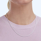Amazon Essentials Sterling Silver Diamond Cut 14 Inches Rope Chain Necklace - color: Silver, size: 18"
