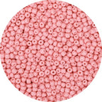 2000pcs Candy Pink Glass Seed Beads, Colorful Tiny 4mm Beads for Jewelry Making, Beading Supplies. - color: Candy Pink
