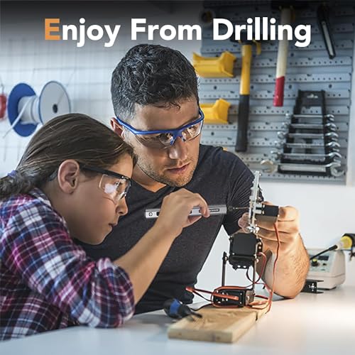 Mini Drill Pen, 5-Speed, LED Lights, OLED Display, Aluminium Box, Resin Drill Set With 10 Small Bits, 3/32-Inch Shank, For Jewelry Making, Wood, Plastic,(SDS) - style: SDS
