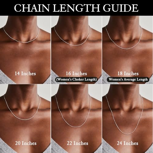 IEFWELL S925 Sterling Silver Chain Necklace for Women - 14K-Real-Gold-Plated 1.5mm Satellite Bead Chains Necklace, Sturdy Women's Chain Necklaces, 14/16/18/20/22/24 Inches Jewelry Valentines Gifts - color: S925 Sterling Silver, size: 20 Inch
