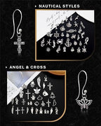 JIALEEY 300 PCS Wholesale Bulk Lots Jewelry Making Charms Mixed Smooth Tibetan Silver Alloy Charms Pendants DIY for Jewelry Making and Crafting, Style B