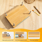 Bamboo Wooden Book Press for Bookbinding - Portable Bookbinding Machine and Book Press (11.6 x 7.9 inches) - style: Bamboo Book Press