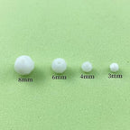 400pcs 3mm Round Crystal Glass Beads Round Faceted Spacer Beads for Jewelry Making Bracelet Earring Necklace Wind Chimes Suncatchers DIY Craft Making Supplies(White Series) - color: White Series, size: 3mm