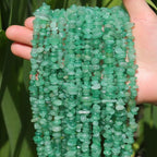 400pcs Natural Chip Stone Beads for Jewelry Making Green Aventurine 5-8mm Irregular Gemstones Healing Crystal Loose Rocks Bead Hole Drilled for Ring Earrings Necklace Bracelet Making DIY Art Crafts - color: Green aventurine (2 Strands-62")