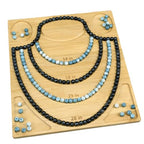 Petoysoso Bead Boards for Jewelry Making,Bamboo Necklace Making Supplies,Jewelry Making Supplies,Bead Board Tray - size: Necklace-S1