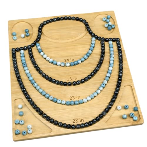 Petoysoso Bead Boards for Jewelry Making,Bamboo Necklace Making Supplies,Jewelry Making Supplies,Bead Board Tray - size: Necklace-S1